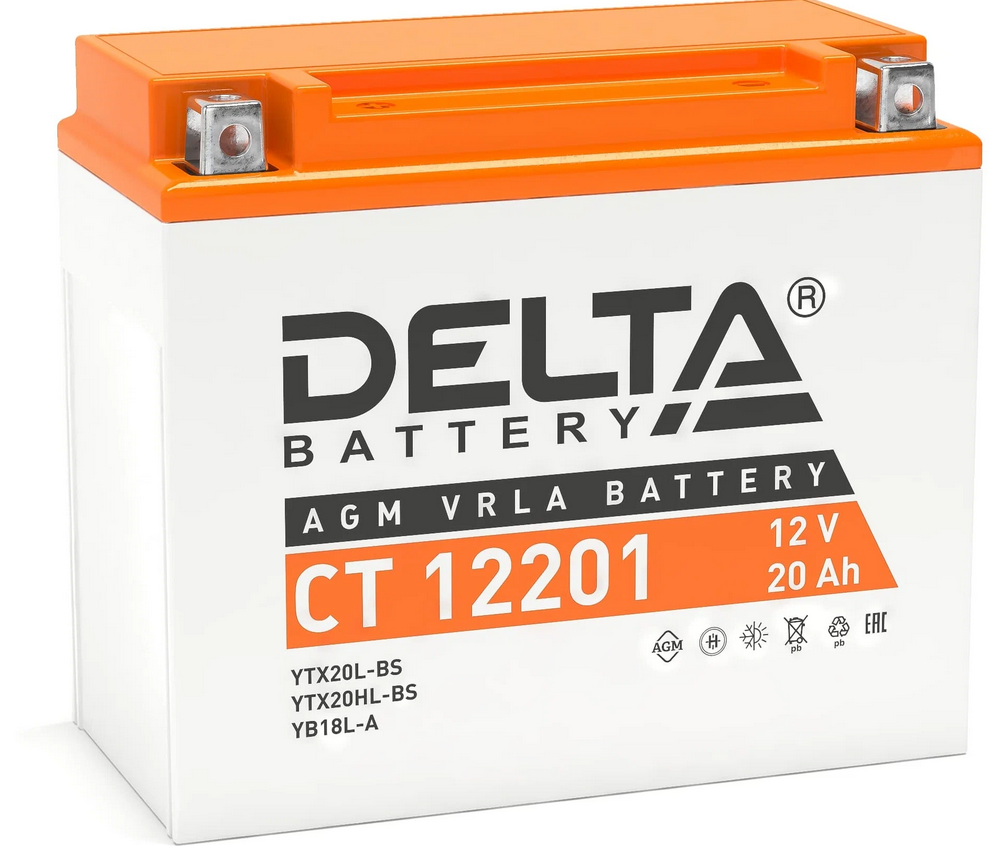 20 Ач Delta CT AGM VRLA (YTX20-BS) 20 Ач Delta CT AGM VRLA (YTX20-BS)